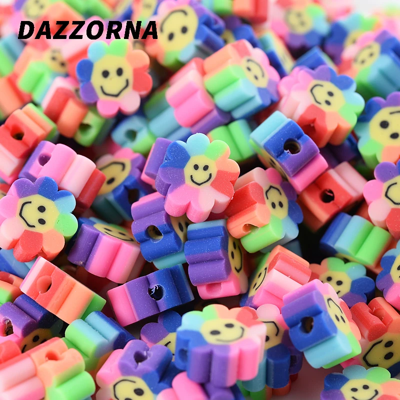 Бусины из полимерной глины в форме подсолнуха 50/100 шт. | Украшения и аксессуары