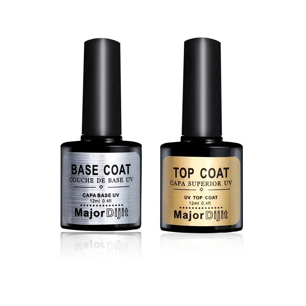 top base coat 12 мл основа и верхнее покрытие УФ гель лак для ногтей прозрачный впитывающий праймер Гель-лак профессиональный дизайн ногтей маникюр - Цвет: top base coat