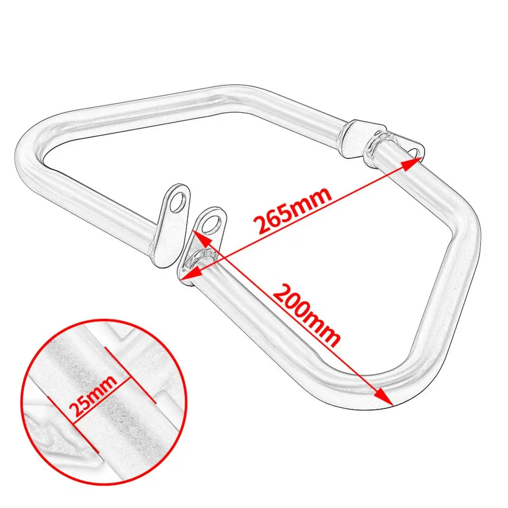 

Motorcycle Bumper Engine Guard Crash Bar For Triumph Bonneville T100 T120 Bobber Street Cup Twin Thruxton 1200 2016-2021 Chrome