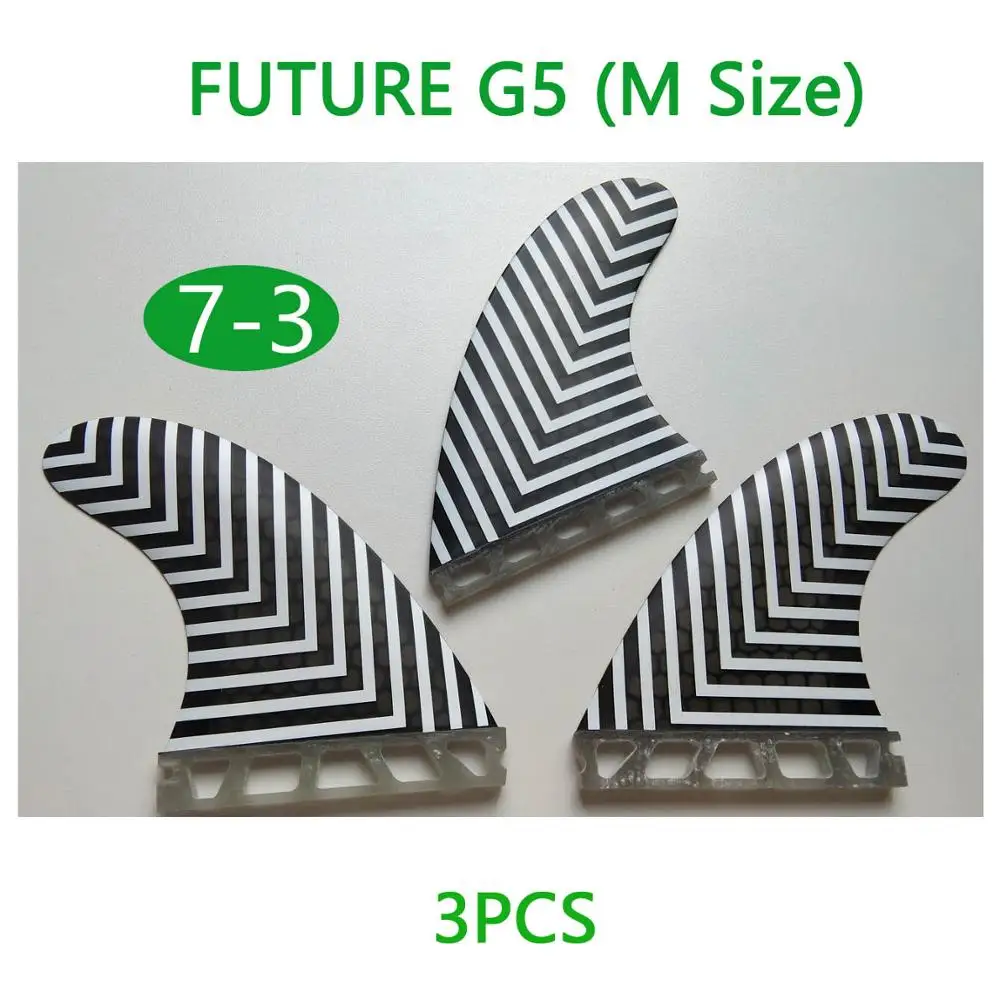 FCS2 G5 стеклопластиковые плавники для серфинговой доски 3 шт. Средний Подруливающее устройство Future Surfing плавники - Цвет: 7-3