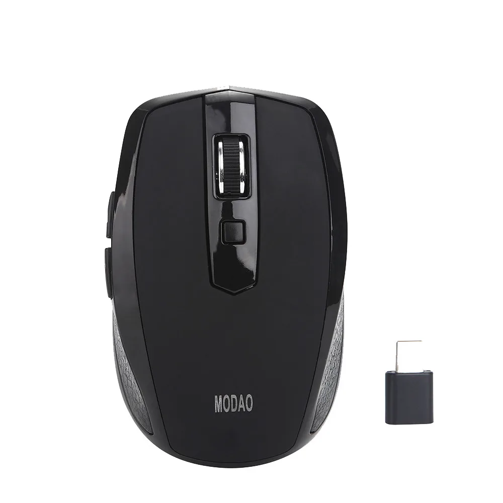 MODAO 2.4GHZ Type C Wireless Mouse USB Mice for Macbook/ Pro Low noise Ergonomic Computer Silent PC Laptop Accessories | Компьютеры и