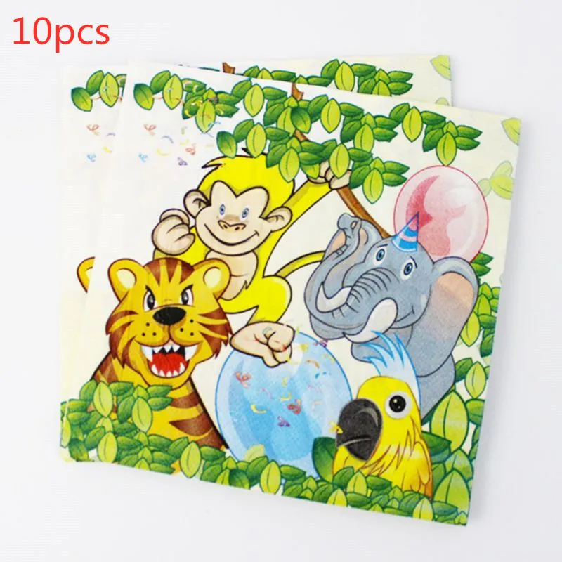 24 шт./лот сафари джунгли животные кекс топперы для торта на день рождения