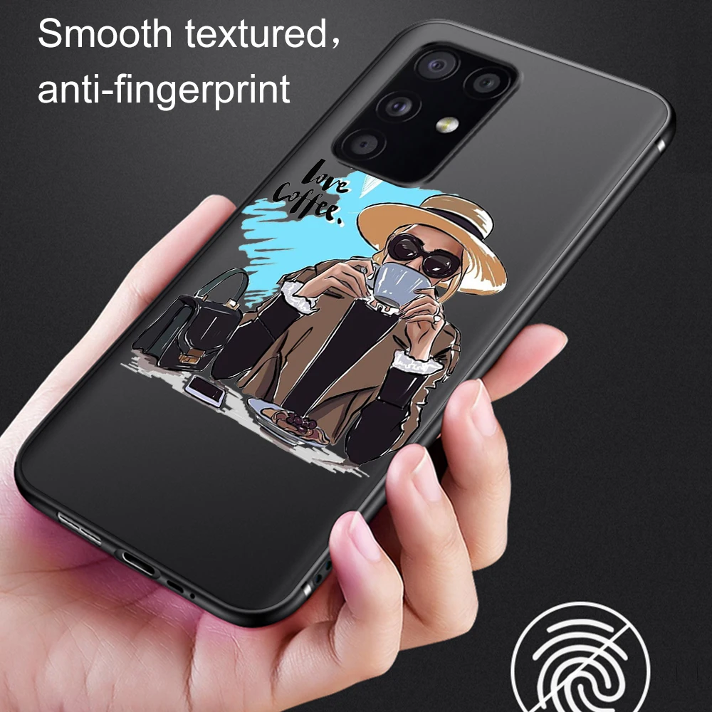 

Vogue Lady Girl For Samsung Galaxy S21 A51 S20 S10 S9 S8 Plus Ultra S10e A50 A71 A70 A20E A21S NOTE 20 10 9 8 Plus Soft TPU Case