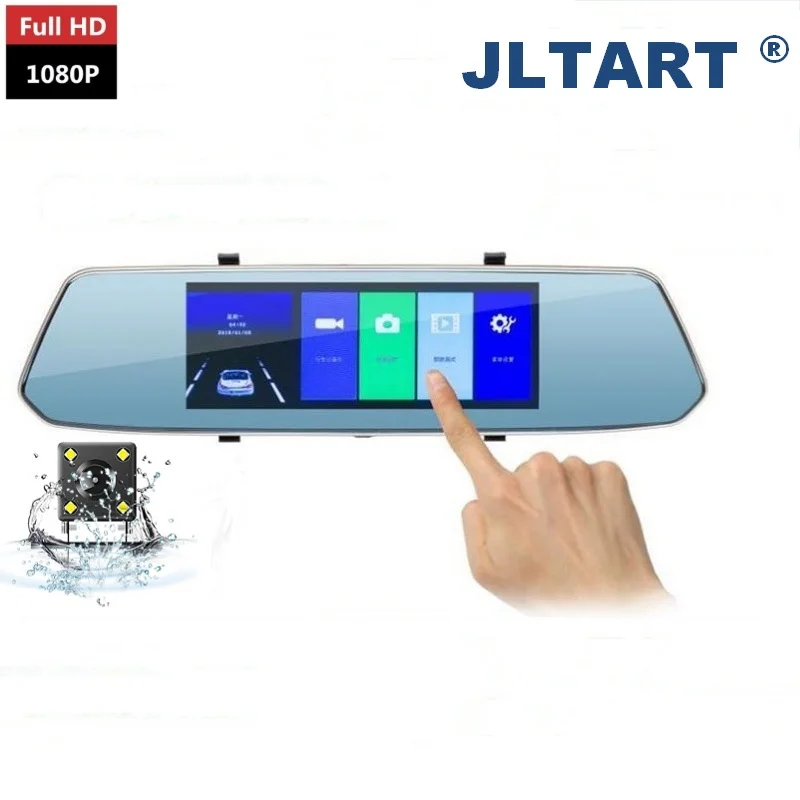 Автомобильный видеорегистратор 7 0 дюйма сенсорный FHD 1080P ночного видения на
