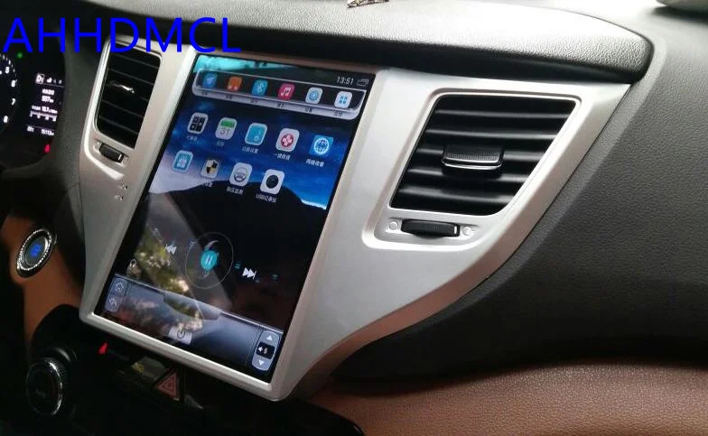 Мультимедийный плеер в стиле Тесла автомобильный стерео проигрыватель на Android с