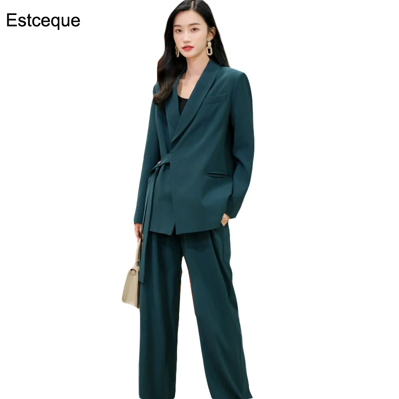 Женские костюмы офисный осенний Новый темпераментный корейский Свободный