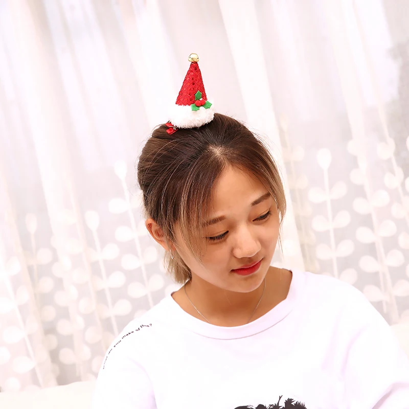 Рождественские заколки для волос детские головные повязки аксессуары домашних