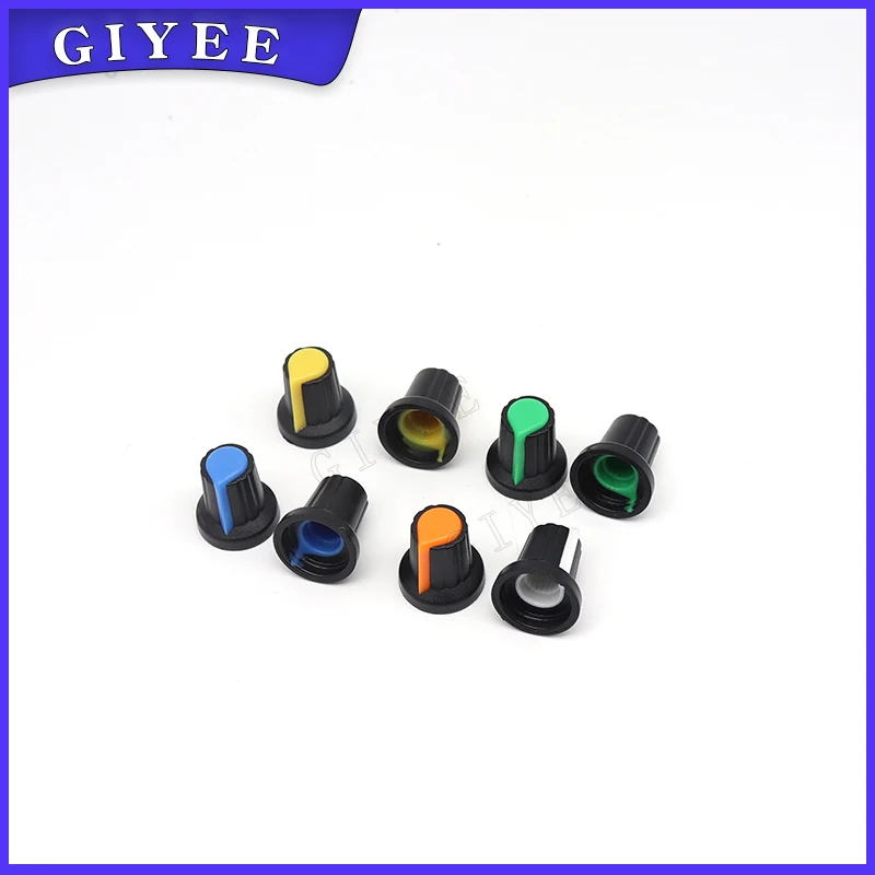 10 шт. вал 20 мм WH148 B1K B2K B5K B10K B20K B50K B100K B250K B500K 1 м ом 6 контактов с колпачком AG2 набор