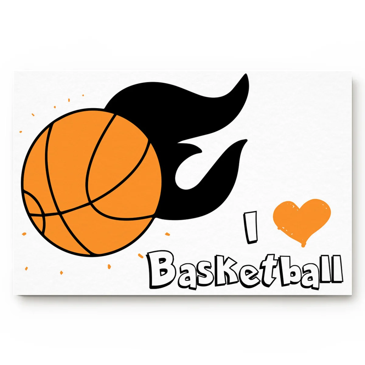 Баскетбольная иллюстрация для съемки нескользящий коврик ванной комнаты