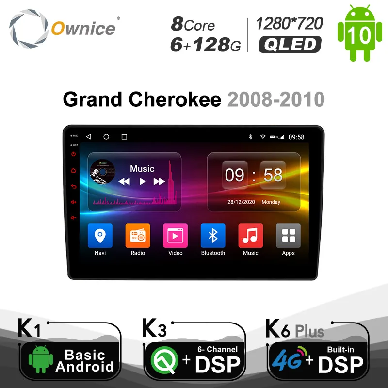 6G + 128G Ownice 10 1 &quotAndroid 0 8 Core автомобильный стерео GPS навигации автомобиля радио плеер