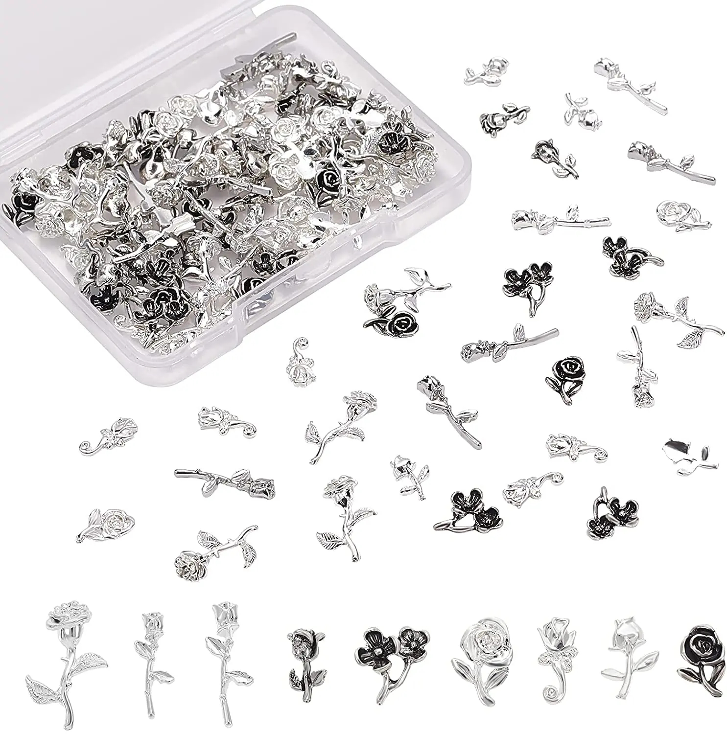 

135 шт., подвески из эпоксидной смолы для дизайна ногтей