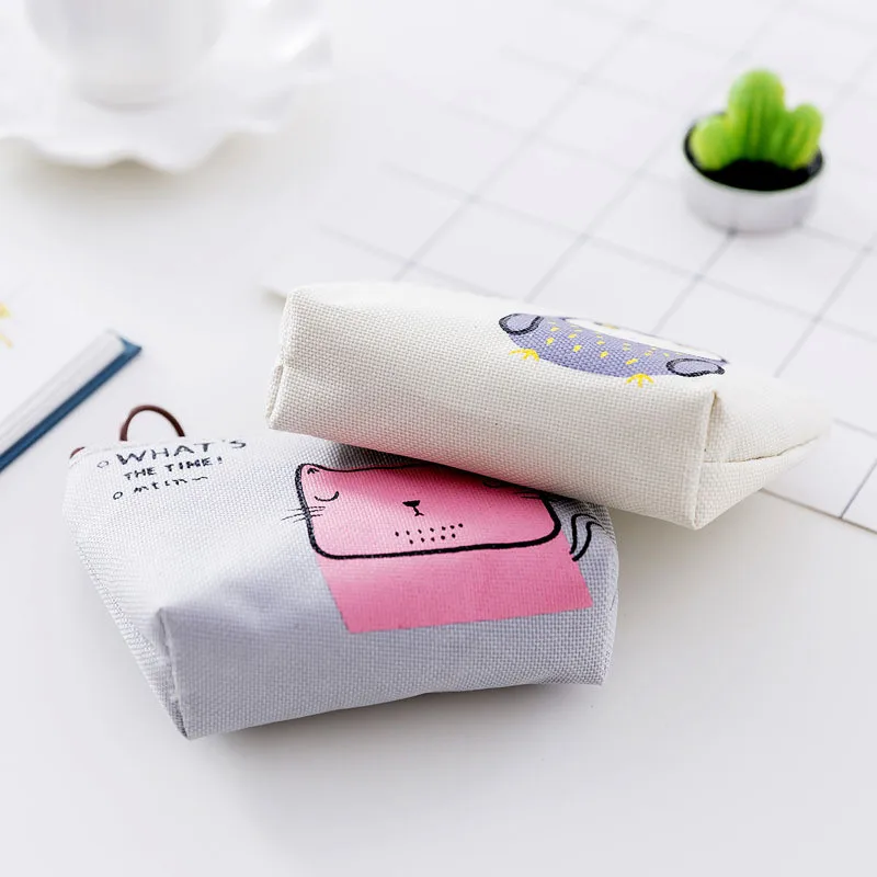 Детский клатч кошелек для монет сумка на молнии с милым мультяшным принтом