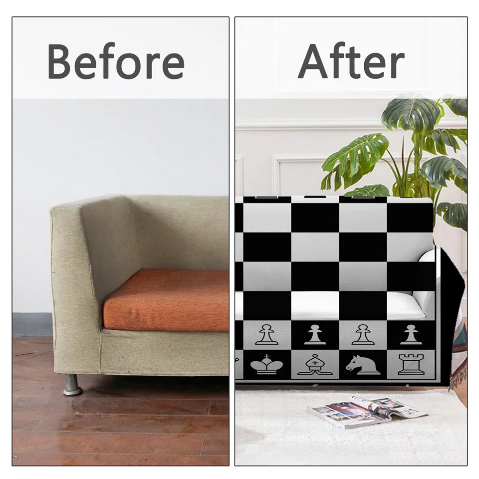 BeddingOutlet шахматная доска растягивающийся чехол для диванов игр дивана гостиной