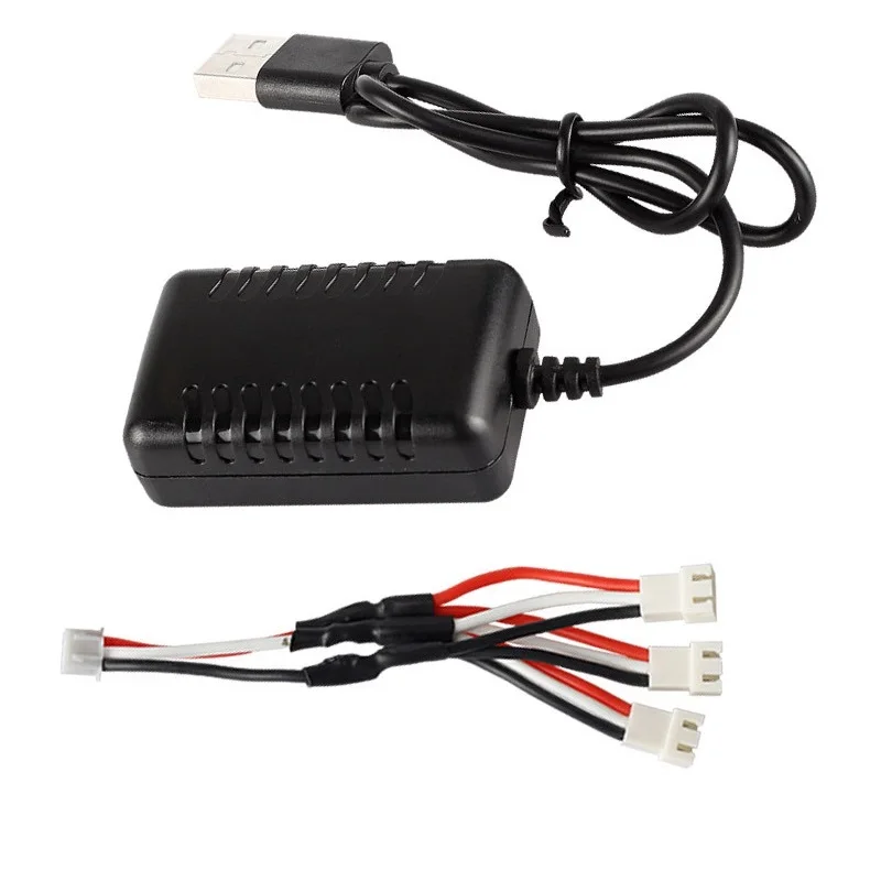 Быстрое зарядное устройство USB 7 4 в 800 мАч/2000 мАч для Wltoys 144001 124019 124018 XK K130 12428 12401 K989