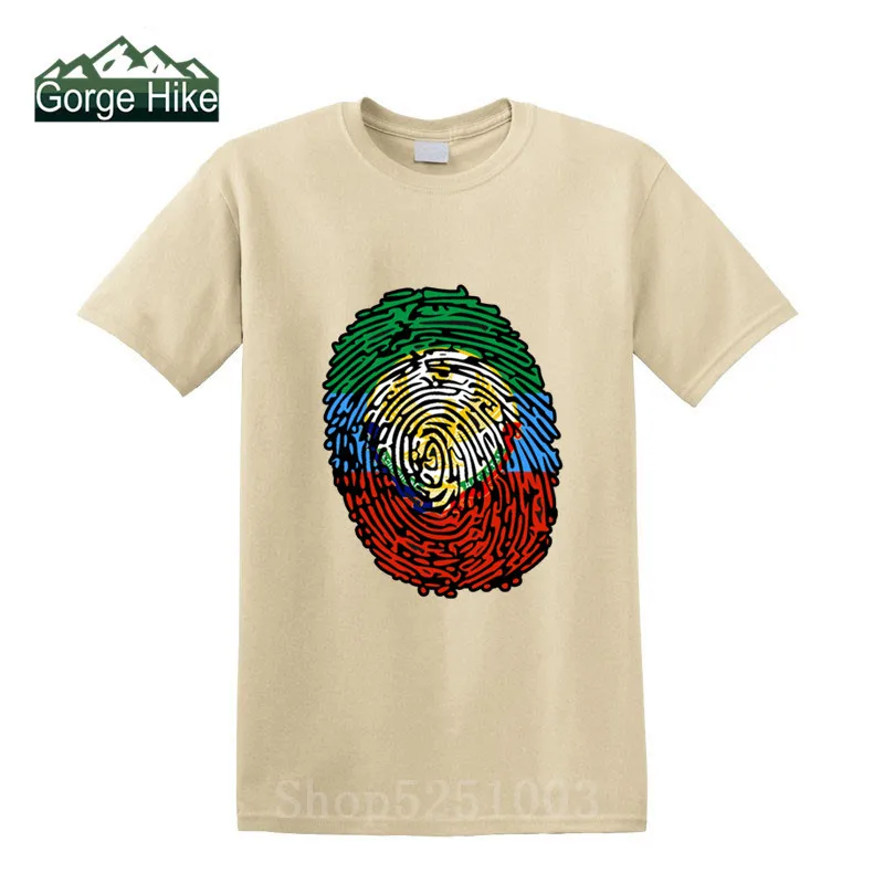 Дагестанская ДНК футболка daedestan флаг отпечаток пальца в полоску мужская 100%