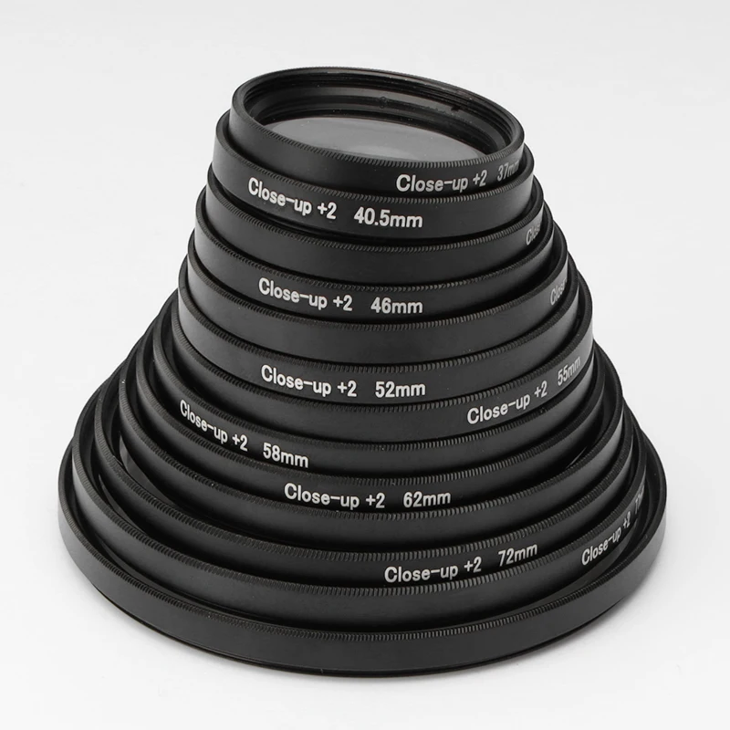 37-82 мм Макросъемка + 2 фильтра объектива черная DSLR камера для Nikon Canon Sony Pentax
