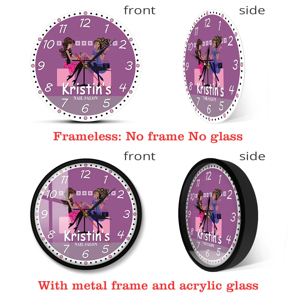 Современные настенные часы Nail Tech для салона красоты спа Арт Декор персональные с