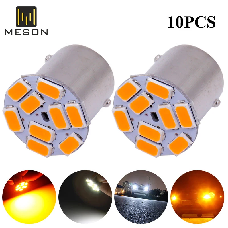 

P21W LED 1156 BAU15S BA15S Bulb PY21W BAY15D 5630 9Smd Bulbs For Car Signal indicator bulb Turn Signal Light12V/24V White