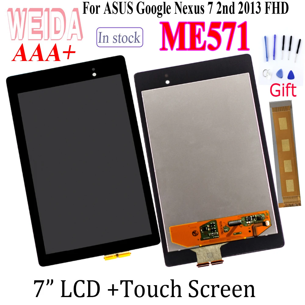 Протестированный ЖК дисплей 7 0 дюйма ASUS Google Nexus 2nd 2013 FHD ME571 с сенсорным экраном в