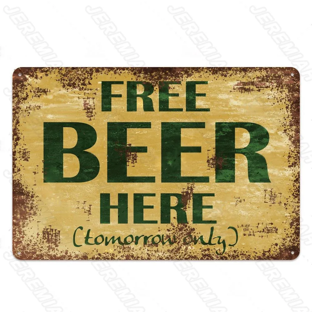 

Metal Sign Retro Plaque Beer Tin Beauty Sign Wall Decoration Bar Pub Metal Crafts Retro Party Poster Restaurant Decoration