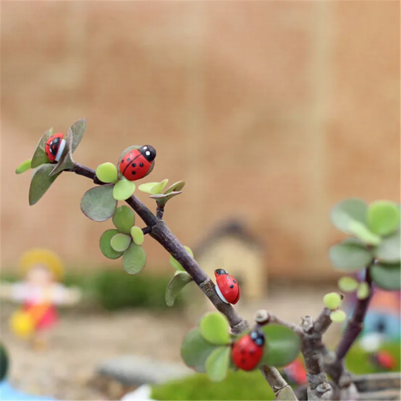 

10/20/50/100 Pcs/Pack Manual Mini Ladybug Sponge Self-adhesive Stickers Micro Landscape Decor Fridge Magnets For Scrapbooking