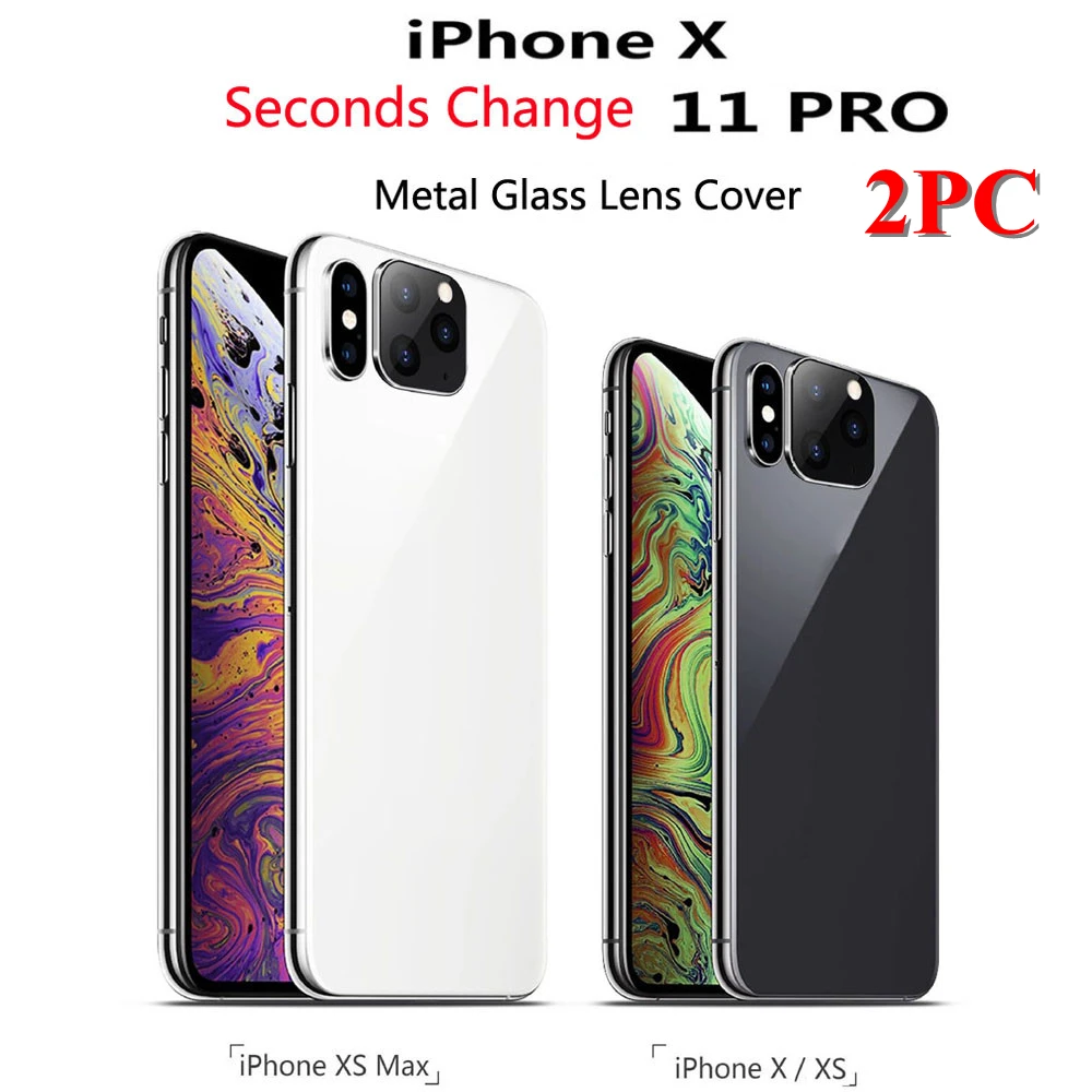2 шт. защита для экрана задней камеры IPhone X /XS максимальное изменение секунд iPhone 11