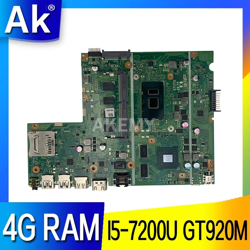 AK X541UJ X541UVK материнская плата для ноутбука For Asus X541UV X541U X541 тест оригинальная 4G RAM