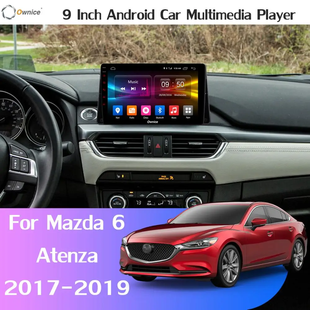 9 &quot1Din 360 ° панорамный автомобильный dvd-плеер Android GPS навигация для Mazda 6 III 3 GJ Atenza