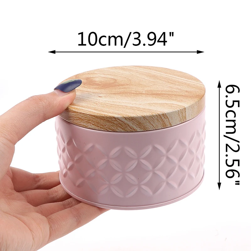 Hot Sales High Quality Wood Grain Tin Box Solid Metal Storage Home Organizer Coffee Tea Cans Party Gifts New 4 Colors | Дом и сад