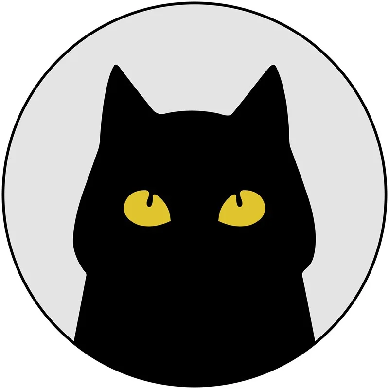 

Черный круглый аниме коврик с милым котом, Придверный коврик, напольный коврик, ковер, домашний ковер для гостиницы, гостиной, противоскольз...