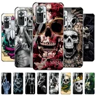 Чехол из закаленного стекла для Xiaomi Redmi Note 10 Pro, чехол для Xiaomi Mi 10 T Pro 11T Note10 T 12 Pro 10S Lite, чехлы для телефонов со скелетом, черепом