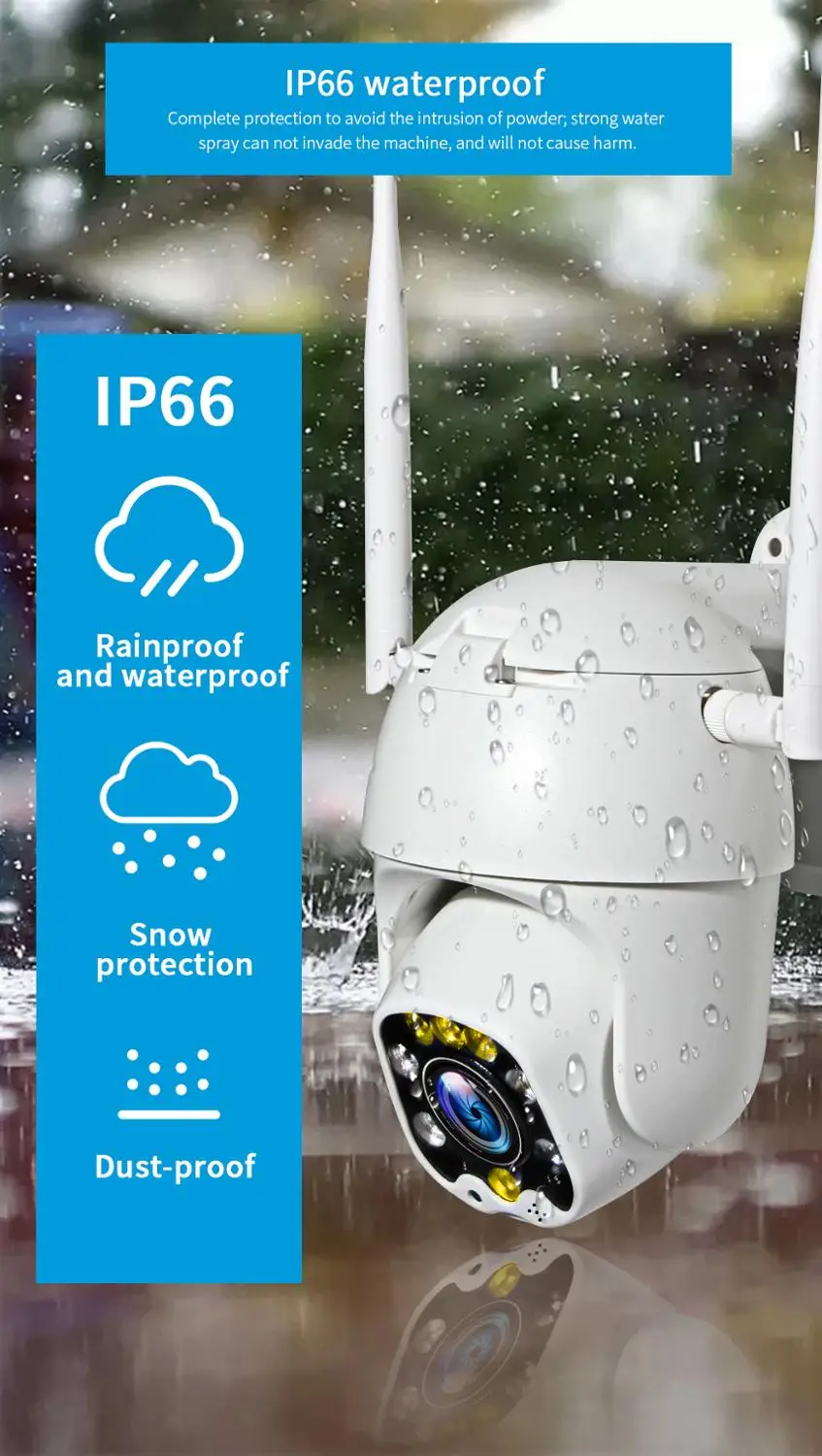 INQMEGA 5 Мп супер HD PTZ IP камера Full Color ночное видение наружная Водонепроницаемая
