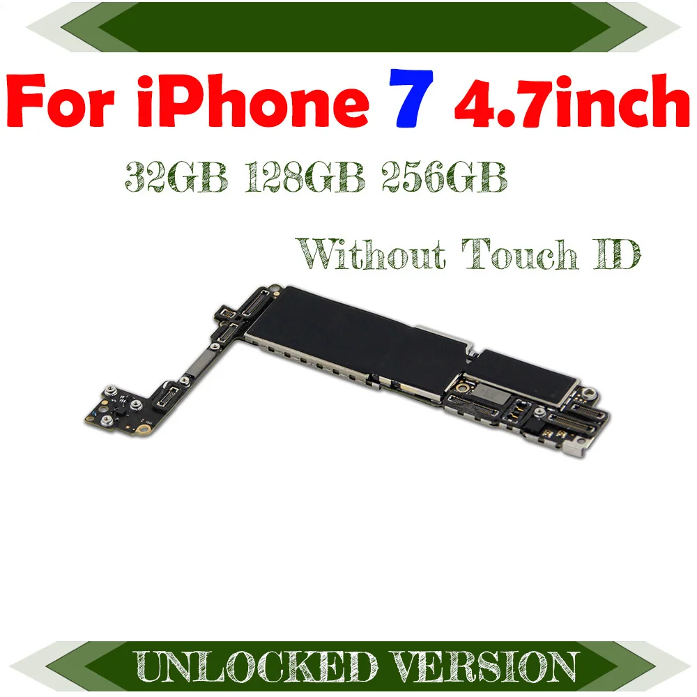 Оригинальная материнская плата для iPhone 7 с разблокировкой 4 дюйма без