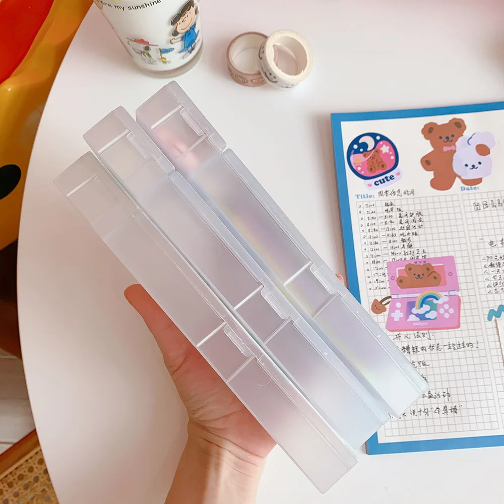 Матовая коробка для карандашей креативная чистая красная Милая канцелярских