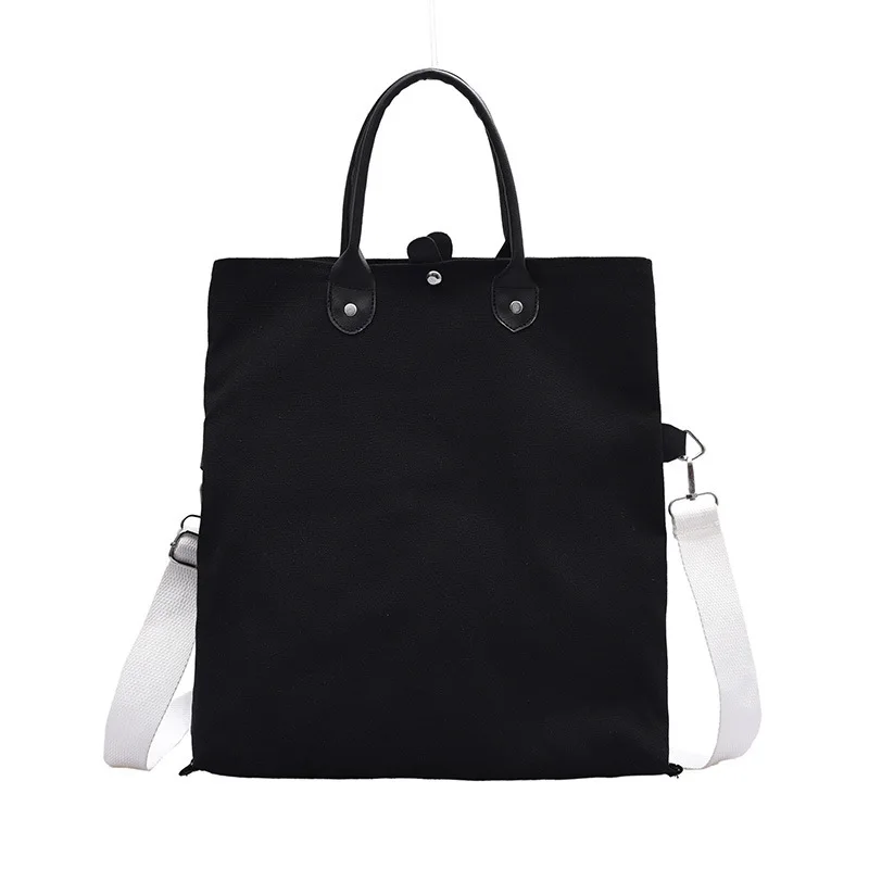 

Canvas new fashion large capacity shoulder messenger bag net red portable tote bag