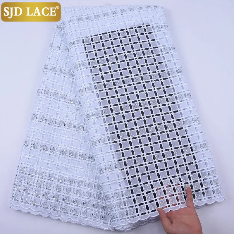 SJD кружева АФРИКАНСКАЯ кружевная ткань с камнями швейцарская вуаль в Швейцарии