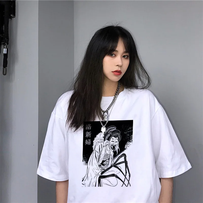 Женская футболка с короткими рукавами Повседневная Свободная в стиле Харадзюку