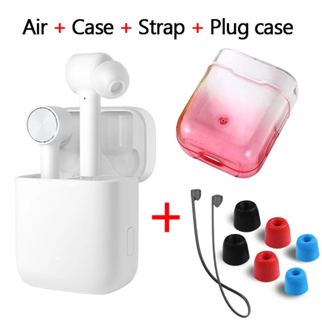 add pink plug rope Оригинальные наушники Xiaomi Air TWS Airdots Pro, bluetooth-гарнитура, переключатель ANC, ENC, стерео, автоматическая пауза, управление нажатием, беспроводные наушники - Цвет: add pink plug rope