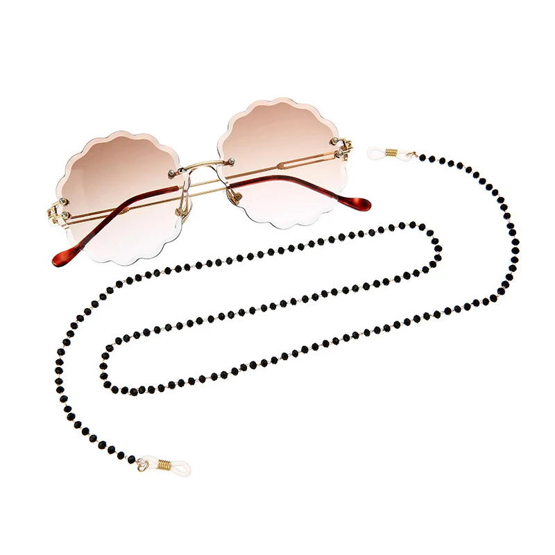 Женский винтажный держатель для очков ожерелье ручной работы с черными