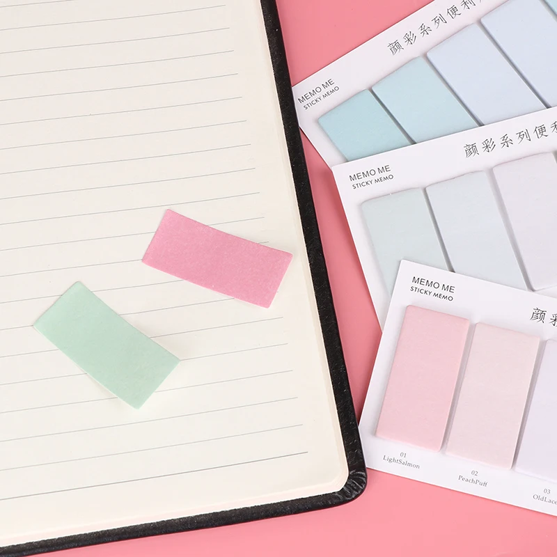 

120 Sheets Creative Colorful Memo Pad Sticky Notes Memo Paper Index Bookmark Notebook Stationery School Office Supplies