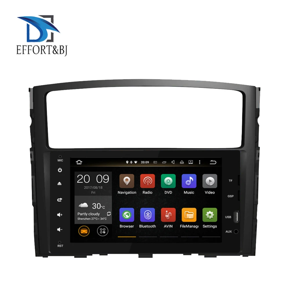 Octa Core Android 9 0 автомобильный DVD GPS радио для Mitsubishi Pajero V97 2006 2015/Montero с навигацией