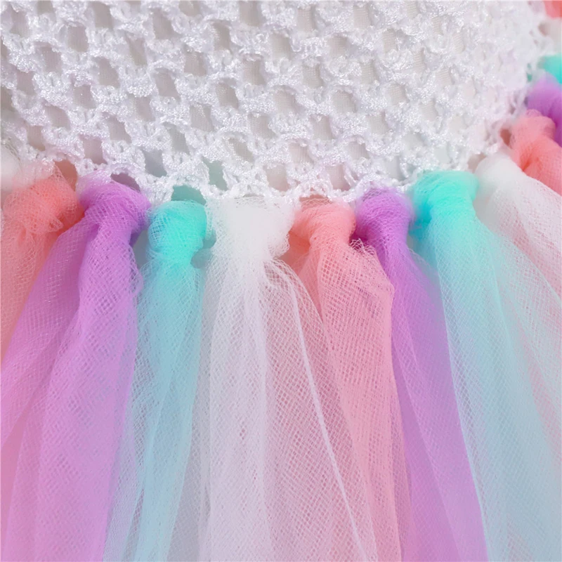 Платье-пачка для девочек с единорогом цветами дня рождения Хэллоуина 2021 | Детская