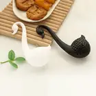 Экологичное ситечко в форме лебедя для кофе, чая, пластиковый Элегантный силиконовый ситечко для чая в форме лебедя, инфузор, кухонные аксессуары