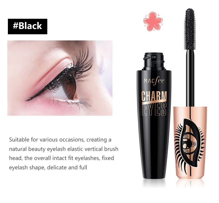 Водонепроницаемый тушь для удлинения черные ресницы наращивания ресниц щеточка