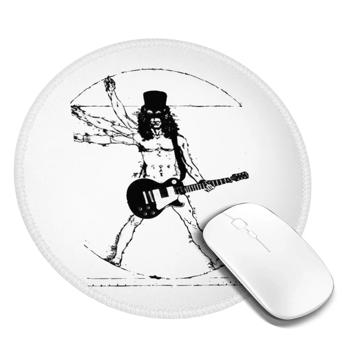 

Axl Rose Mouse Pad slash with guitar High Quality Rubber Mousepad Anti-Slip Vintage Print Desktop Mouse Mat