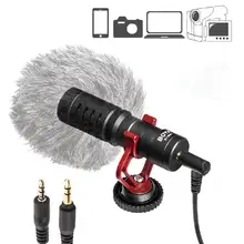 BOYA BY-MM1 Запись видео Микрофон компактный VS Rode VideoMicro накамерный Запись микрофон для iPhone Android DSLR Gimbal