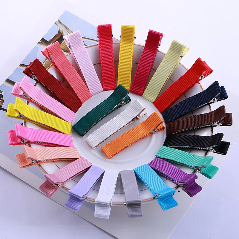 Ful Fabric Hairpin Base 3.5cm 5cm Hair Clip Settings Diy Handmade Girls Bow Hairpins Accessories For Jewelry Findings