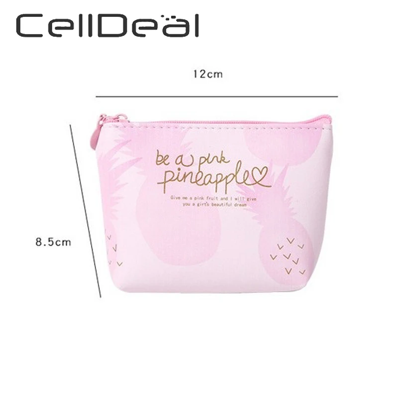 Модный Карманный Кошелек с фруктами несколько ананасов маленький кошелек для