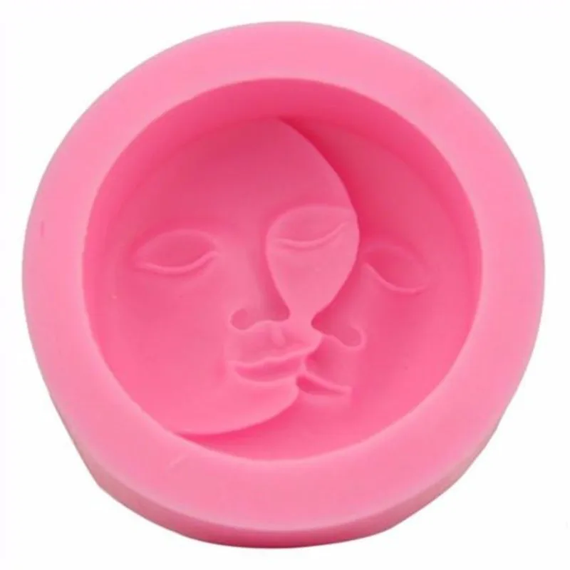 2020 новейшая индивидуальная форма Moon Sun для мыла гибкая силиконовая конфет