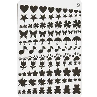 stencils heart butterfly pet plastic hollow painting template coloring embossing accessories graffiti ruler office school